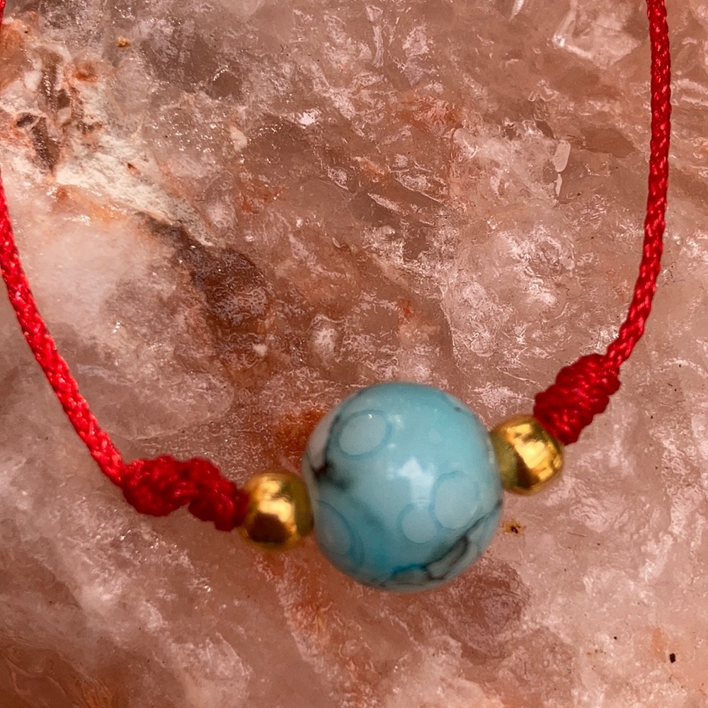 Kabbalah RedString Turquoise Protection bracelet - Picture 4 of 14